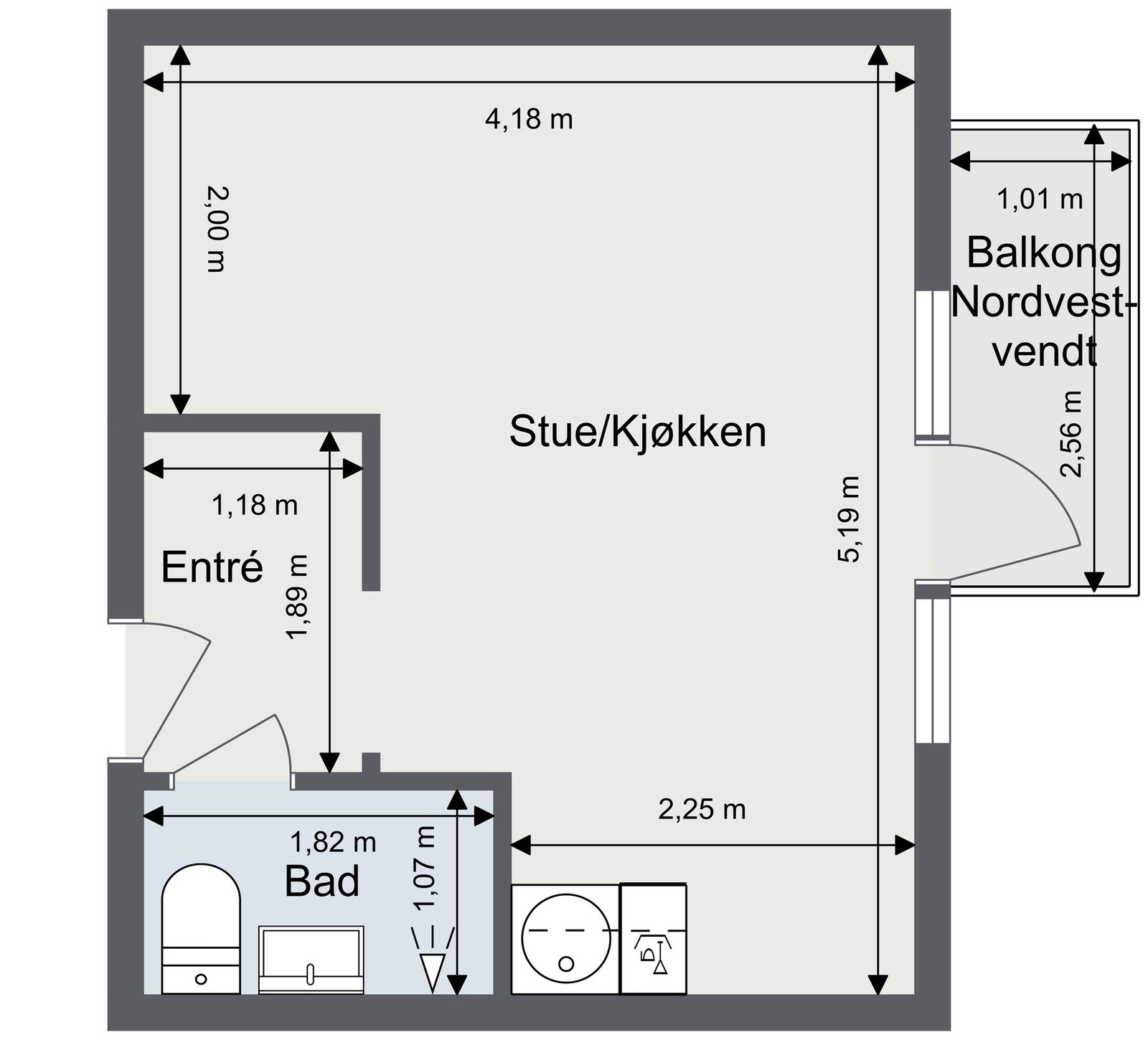 Plantegning. Skissen er av illustrativ karakter og avvik kan derfor forekomme. Skissen er ikke målbar. Galleribilde