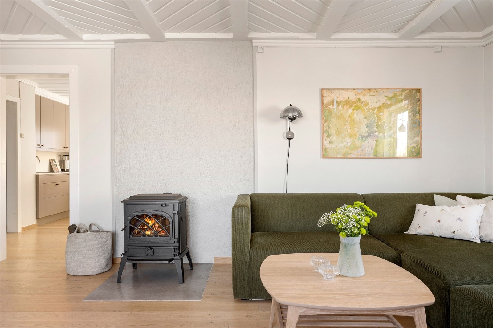 Peis som gir en lun og god atmosfære. Galleribilde