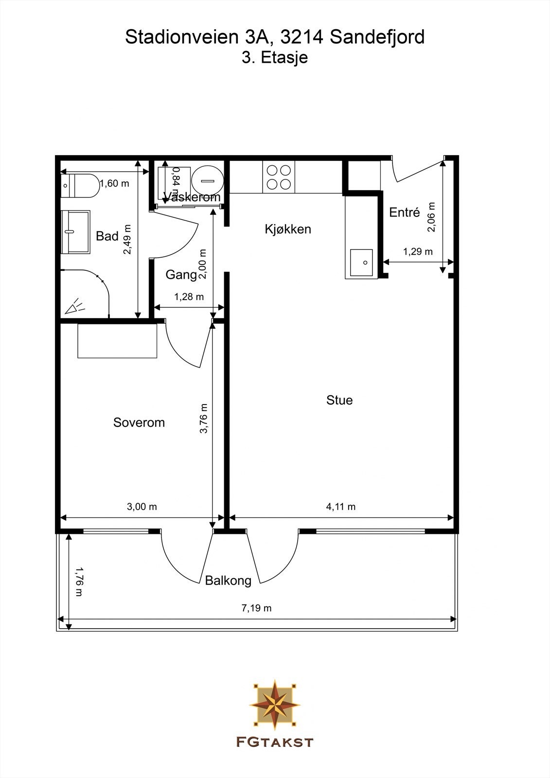 - Planskisse 3.etg - Galleribilde