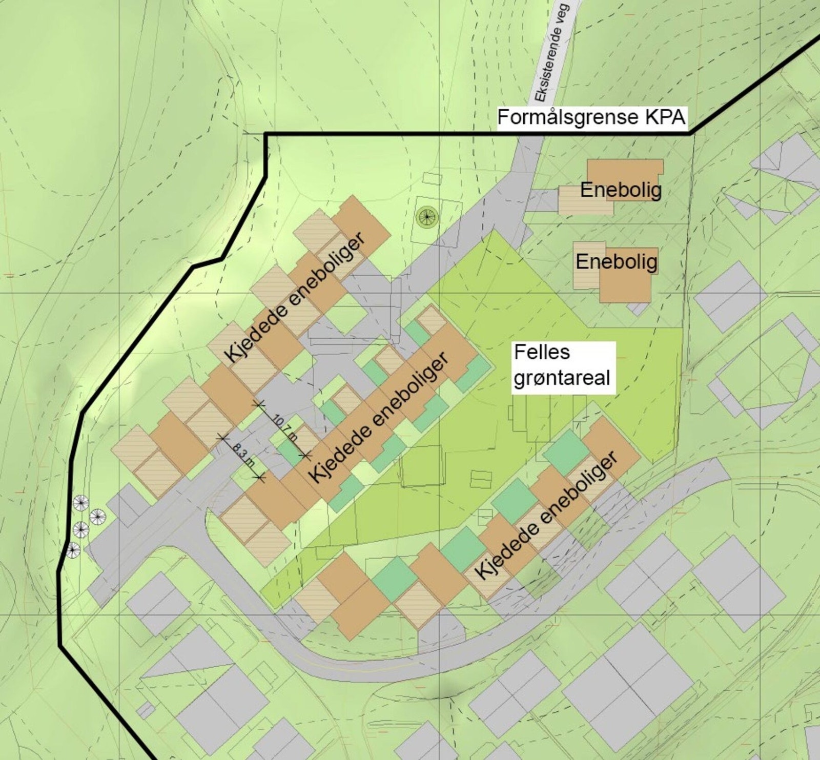 Illustrasjon fra mulighetsstudiet. Galleribilde