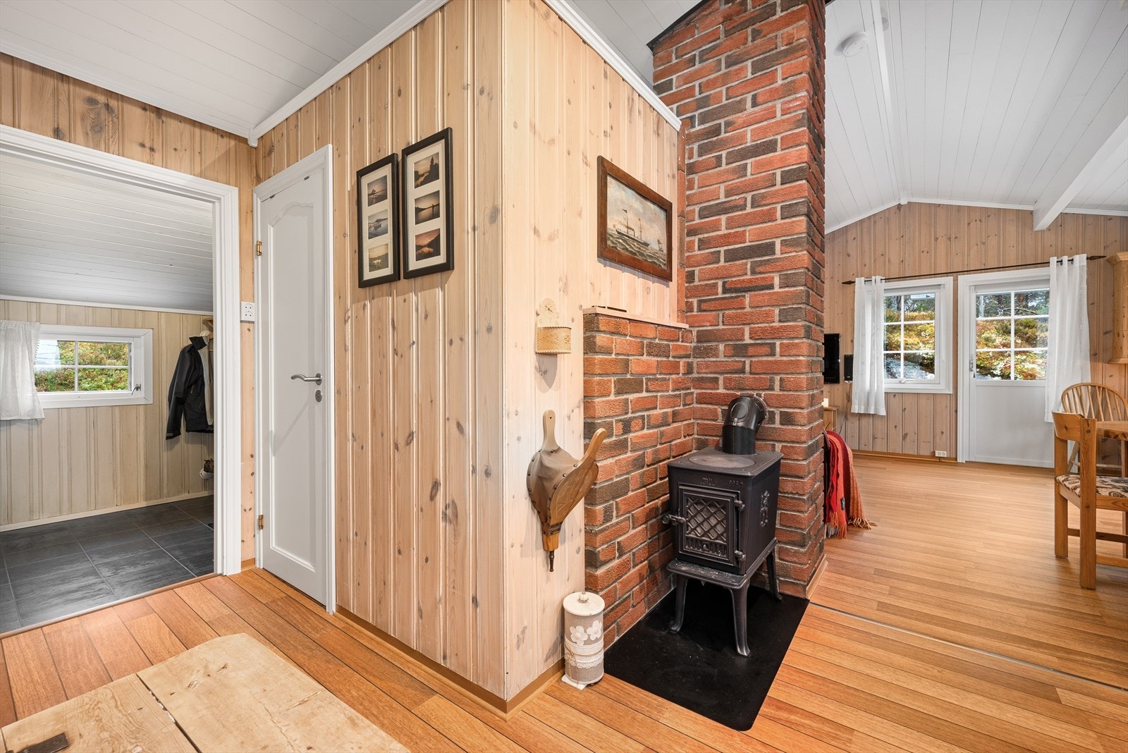 Vedovnen gir ekstra god varme på de kaldeste dagene. Galleribilde