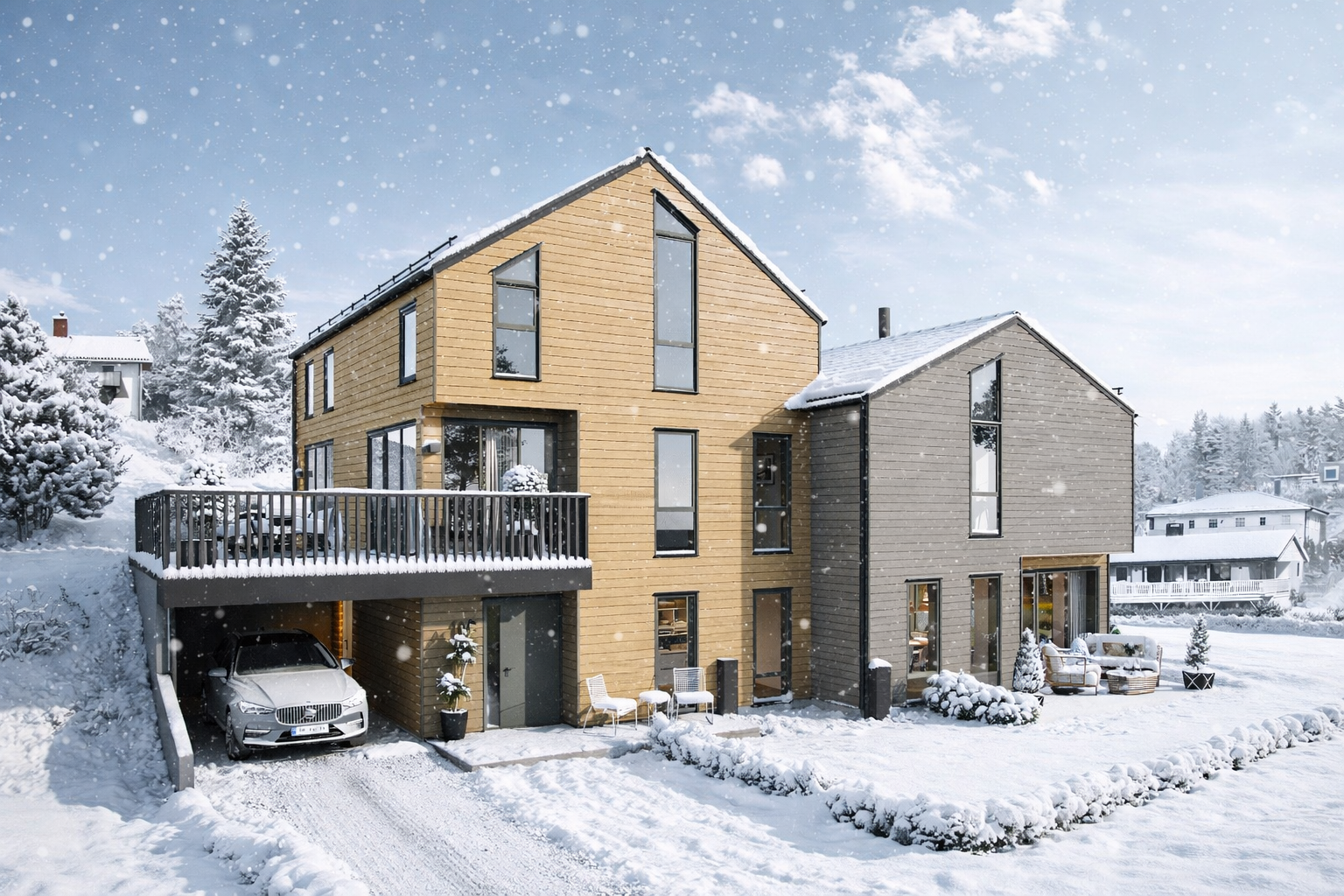 Boligene er svært innholdsrike med en planløsning som er passer den moderne familien. Galleribilde