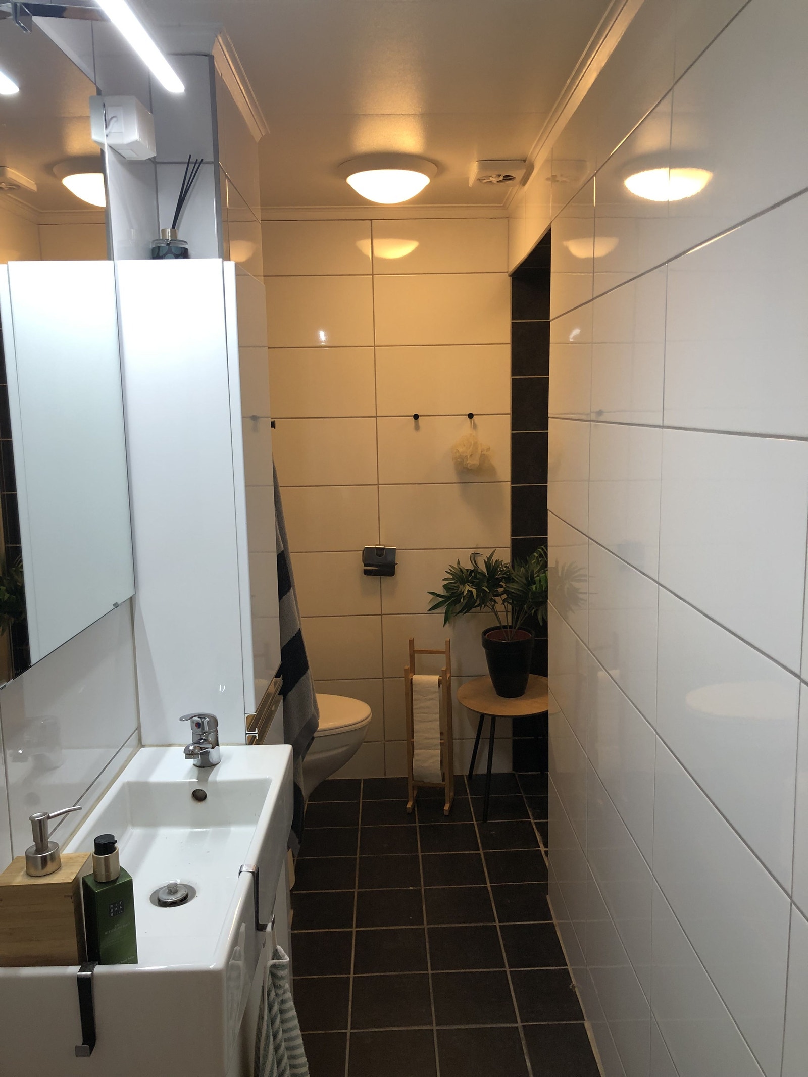 Leil. 1. etg: Bad med servantskap, wc og dusjnisje Galleribilde