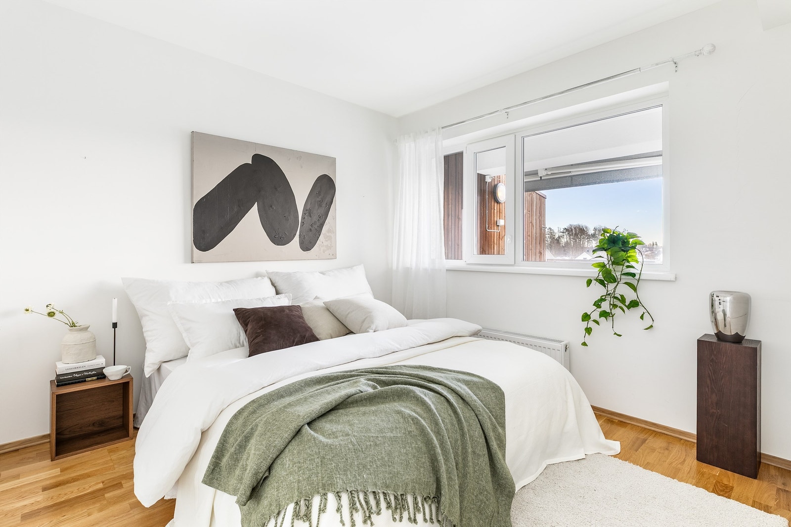 Soverommene har funksjonelle størrelser; hovedsoverommet er oppmålt til nesten 11 kvm. Galleribilde