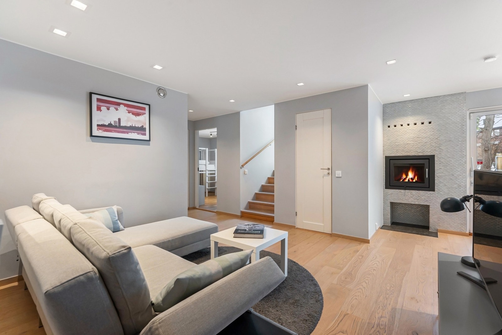 Stue i underetasjen. Galleribilde