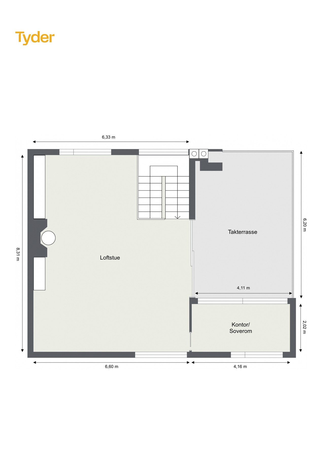 Plantegning - 2. etasje. Galleribilde