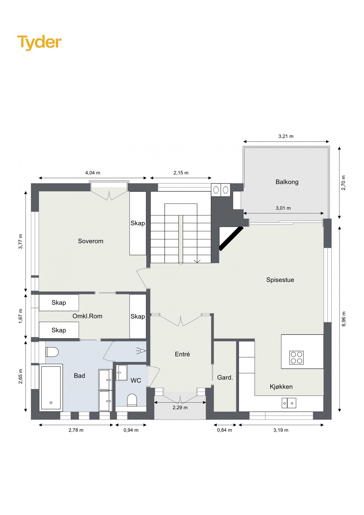 Plantegning - 1. etasje. Galleribilde