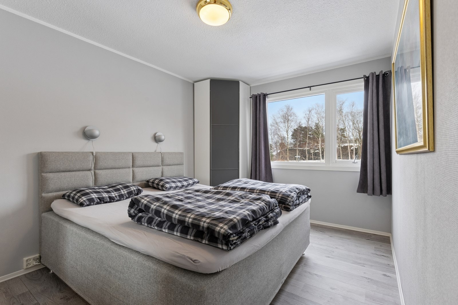 Soverom 1, benyttes i dag som hoved soverom. Galleribilde