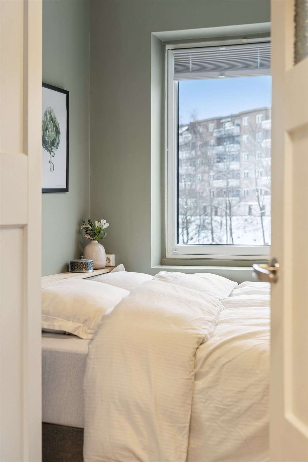 Når dagen går mot slutten, kan du trekke deg tilbake til et rolig og behagelig soverom. Galleribilde