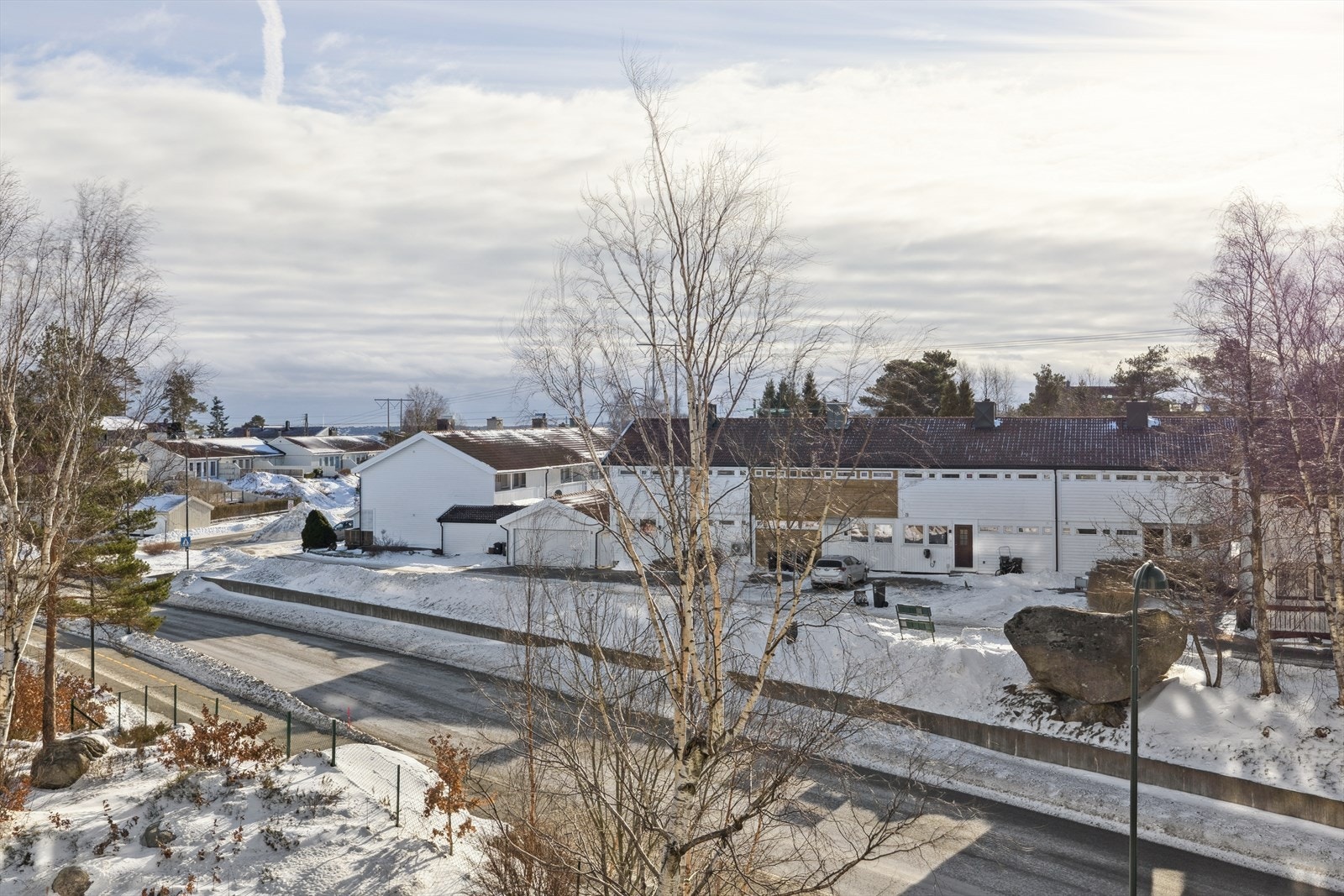 Utsikten fra balkongen Galleribilde