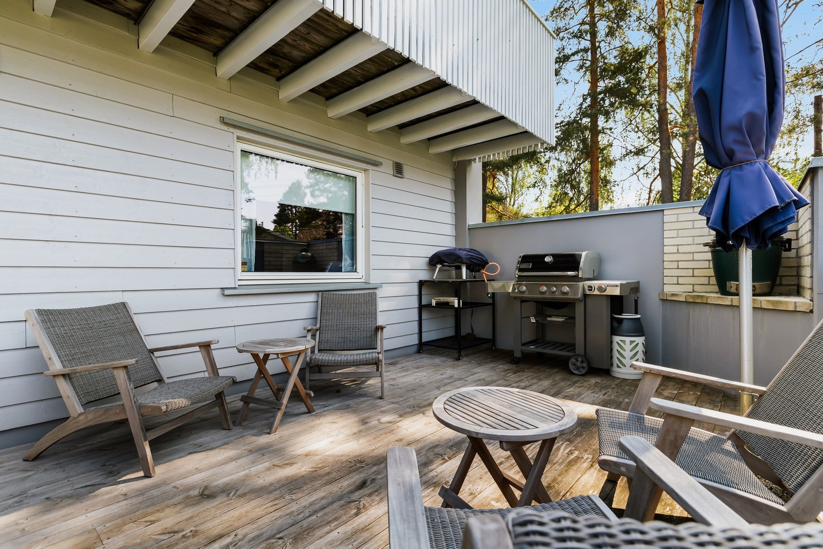 Terrasse i 1.etasje. Galleribilde