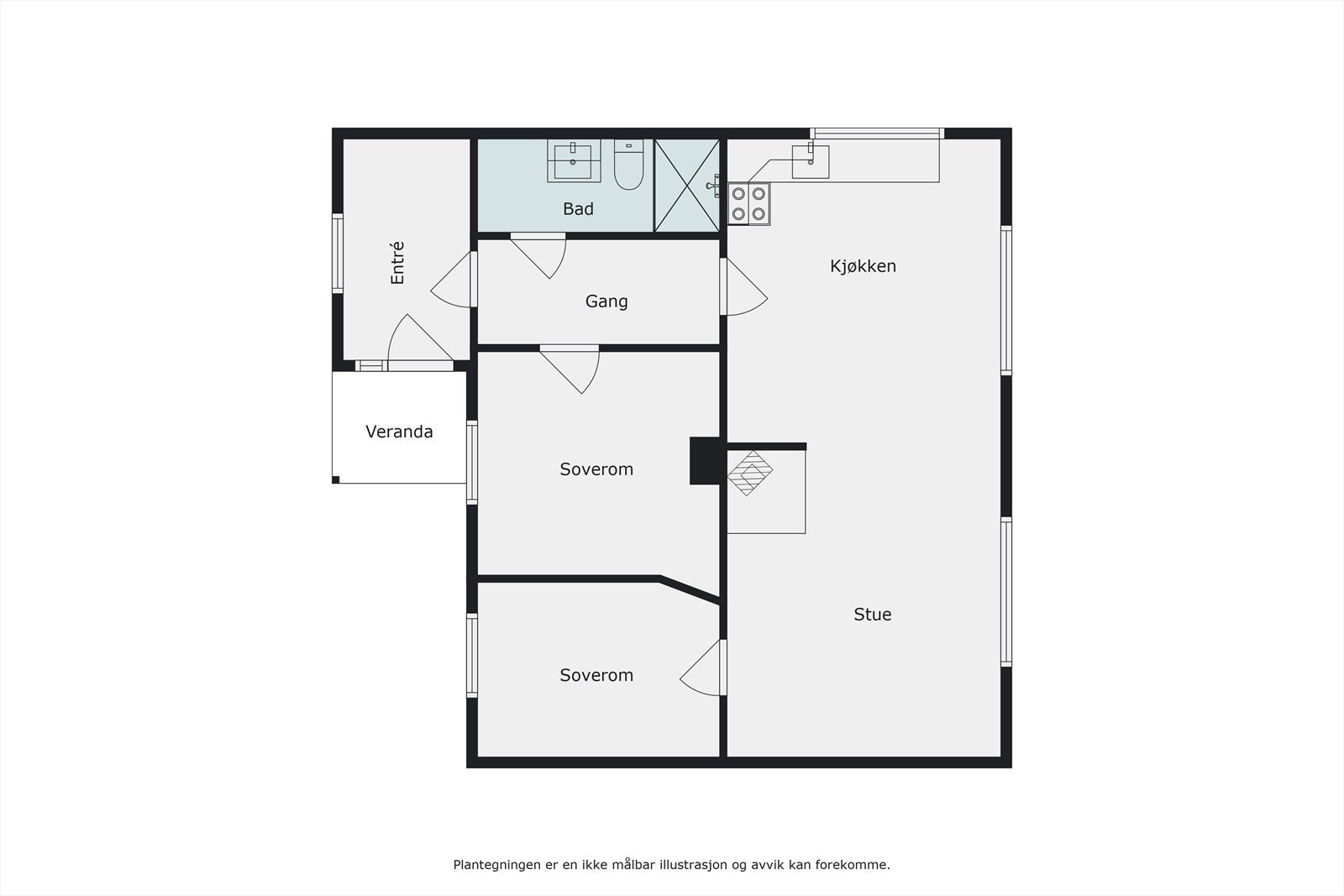 Plantegning Galleribilde