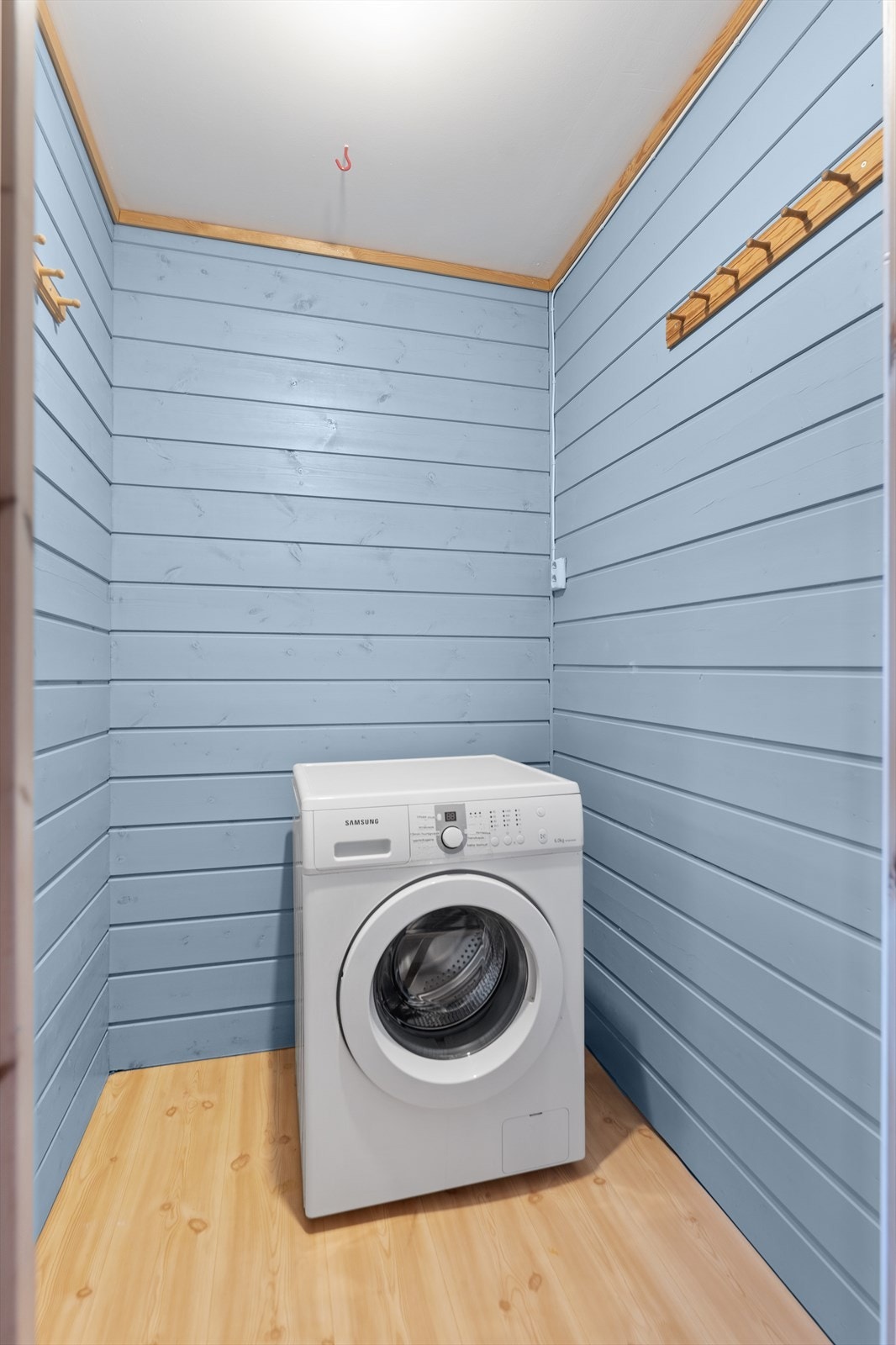 Her har man opplegg for vaskemaskin. Galleribilde