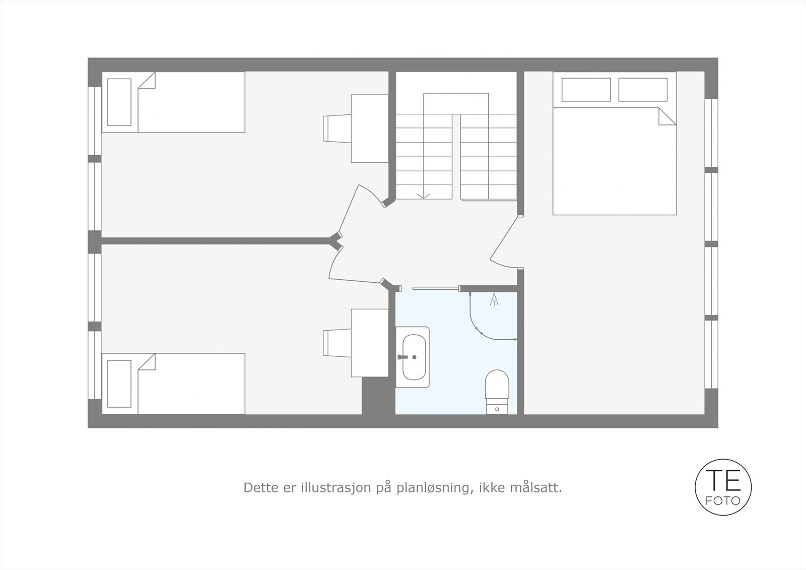 Plantegning 3. etasje. Galleribilde