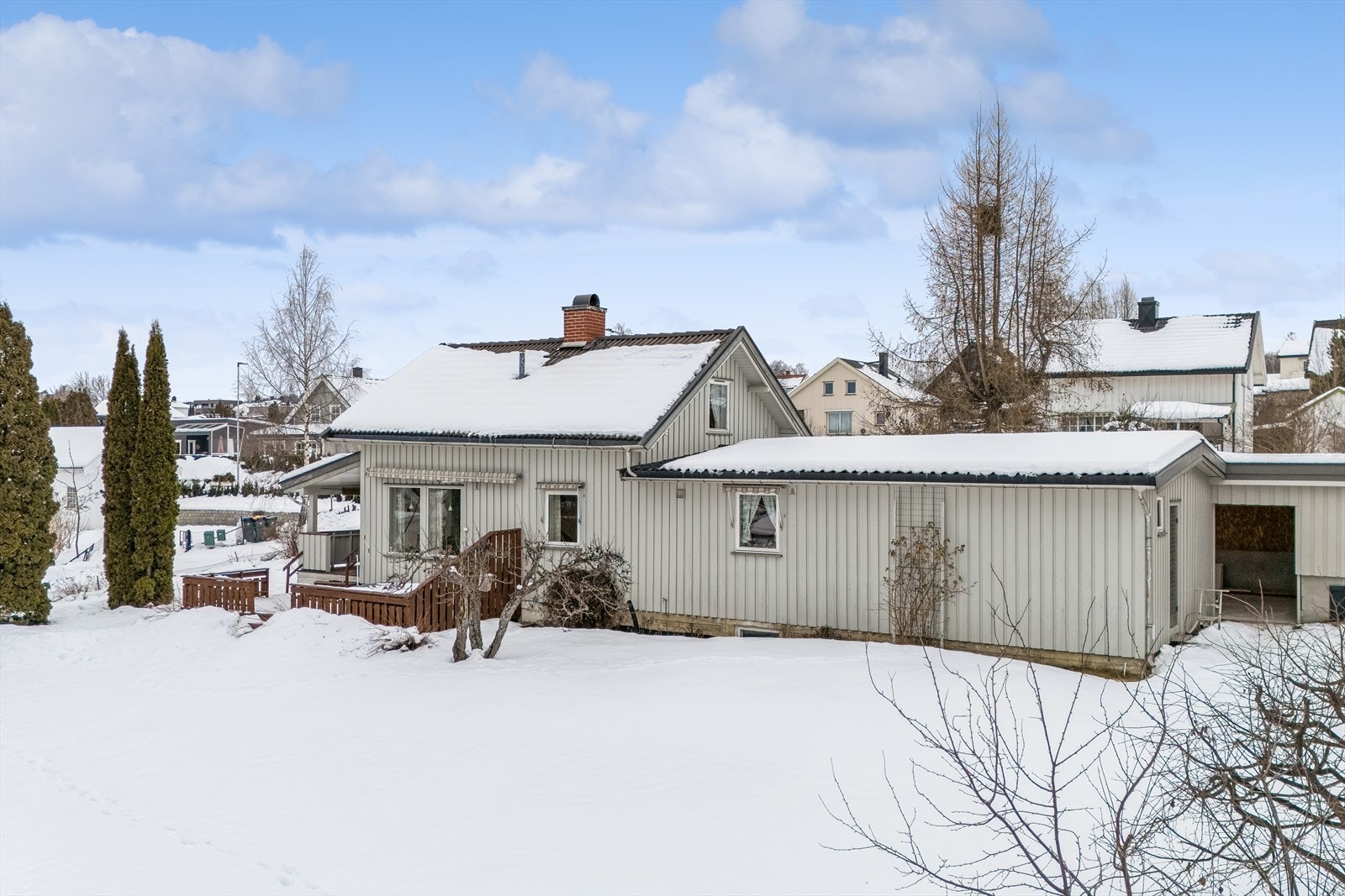 Vinterstemning i Borchgrevinks gate 13. Galleribilde