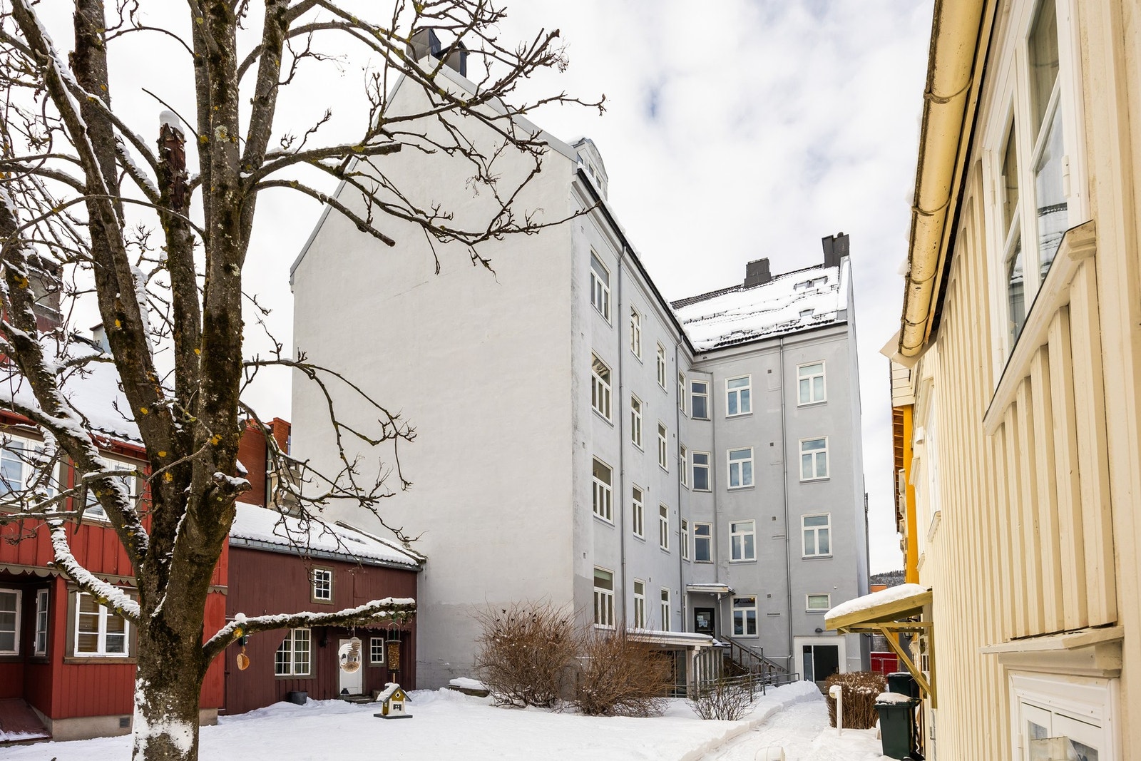 På grunn av utvikling av Kongens gate til miljøgate er det for tiden inngang på baksiden av bygget som praktiseres. Galleribilde