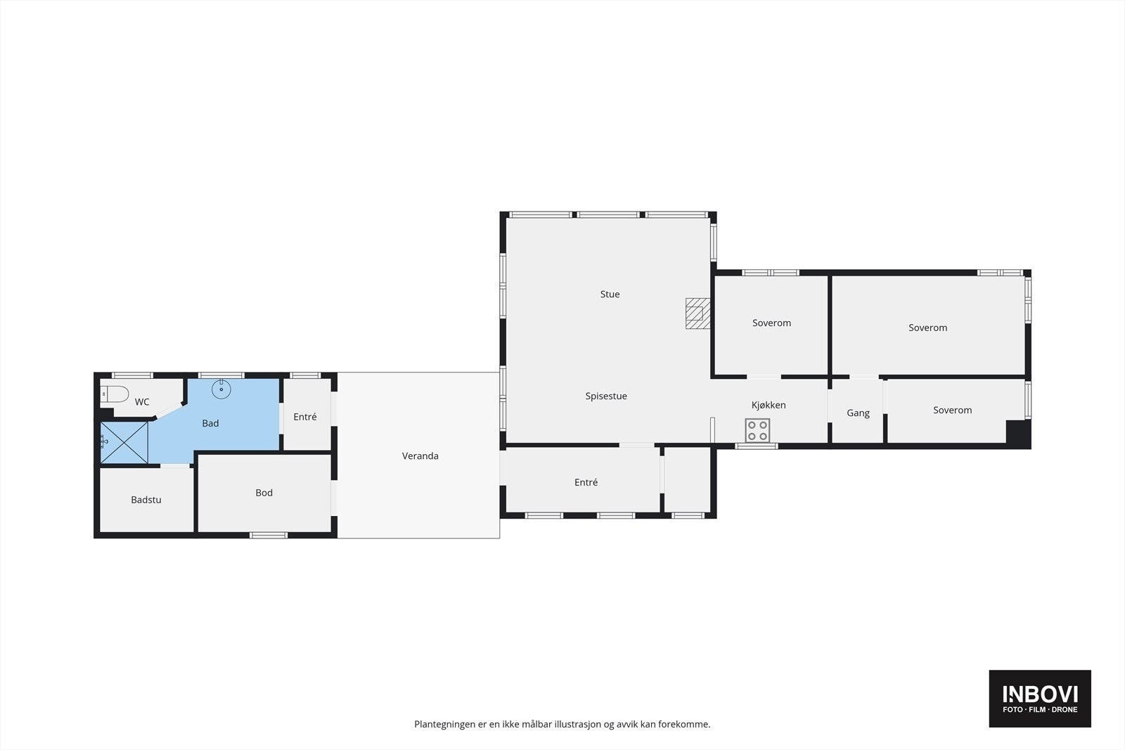 Plantegning nederste hytte - 712 Galleribilde