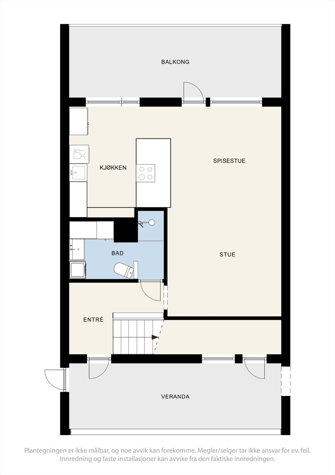 Plantegning 4. etasje Galleribilde