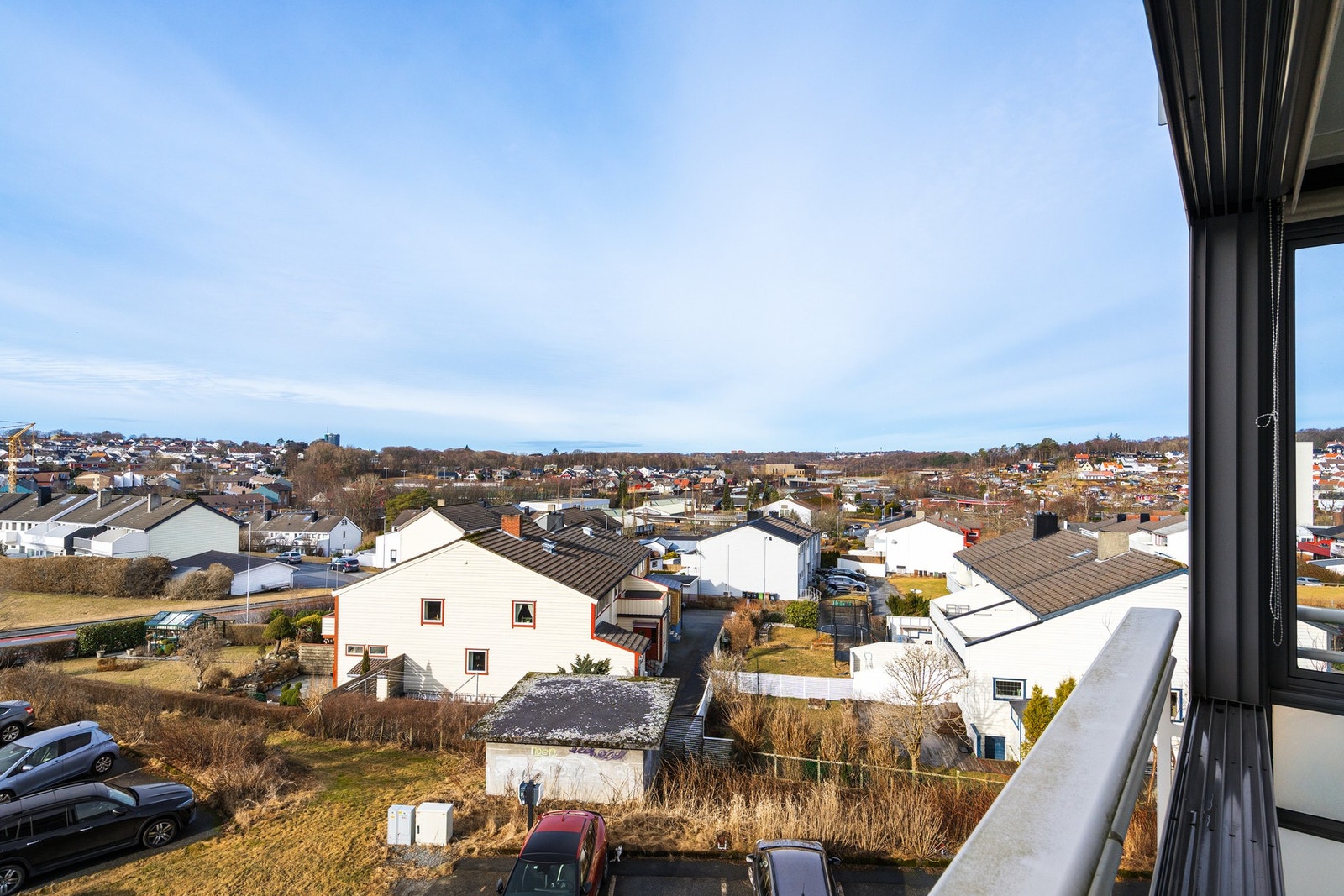 Flott utsikt fra balkongen. Galleribilde