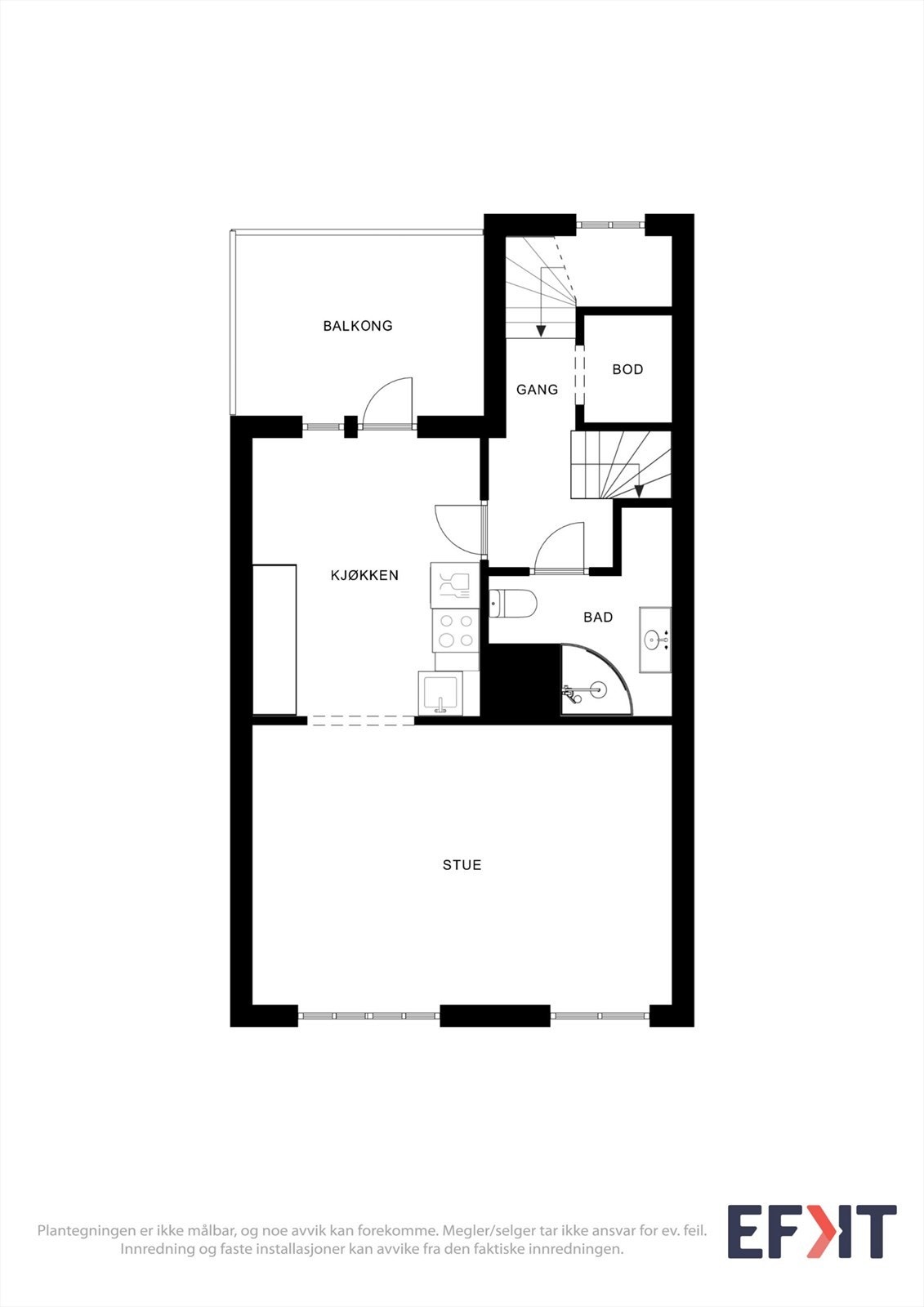 Plantegning 2. etg Galleribilde