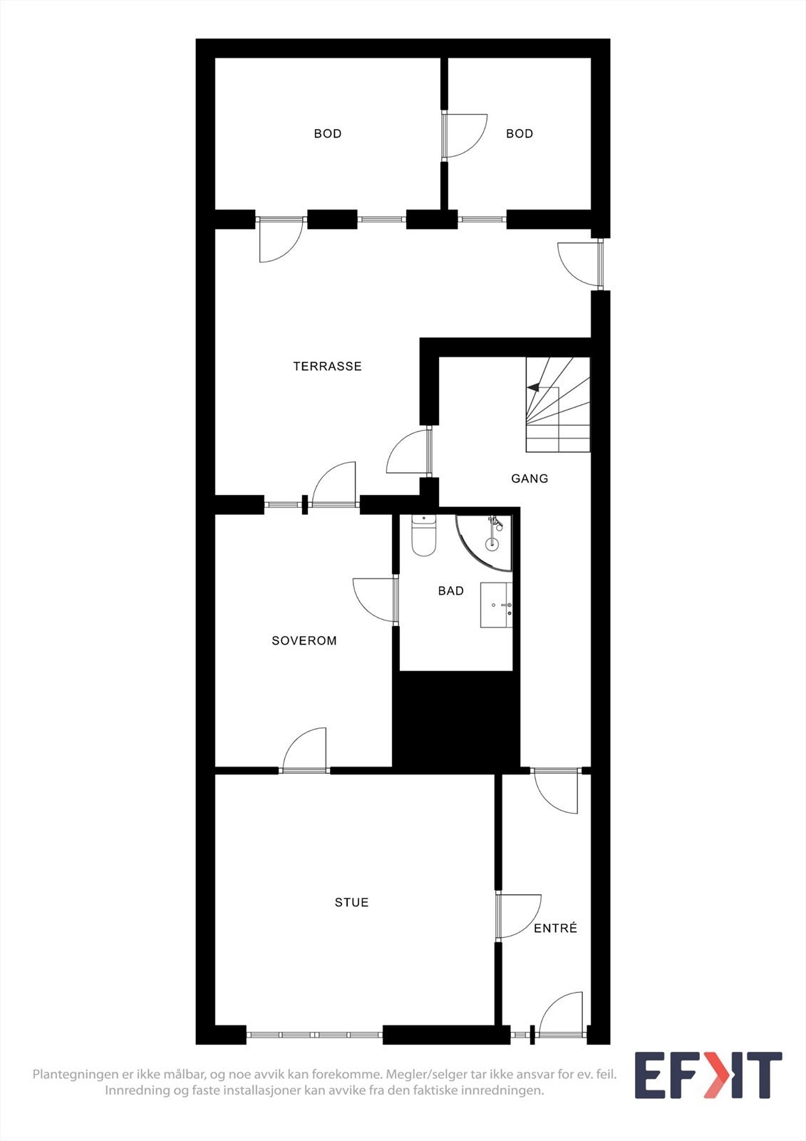 Plantegning 1. etg Galleribilde