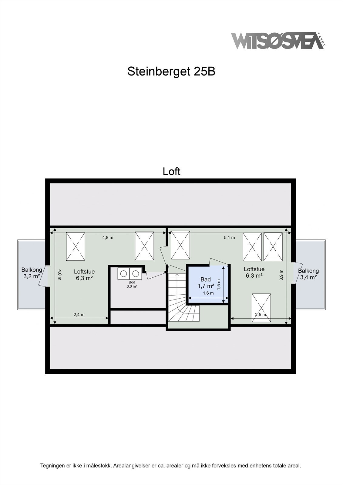 Plantegning Loft Galleribilde