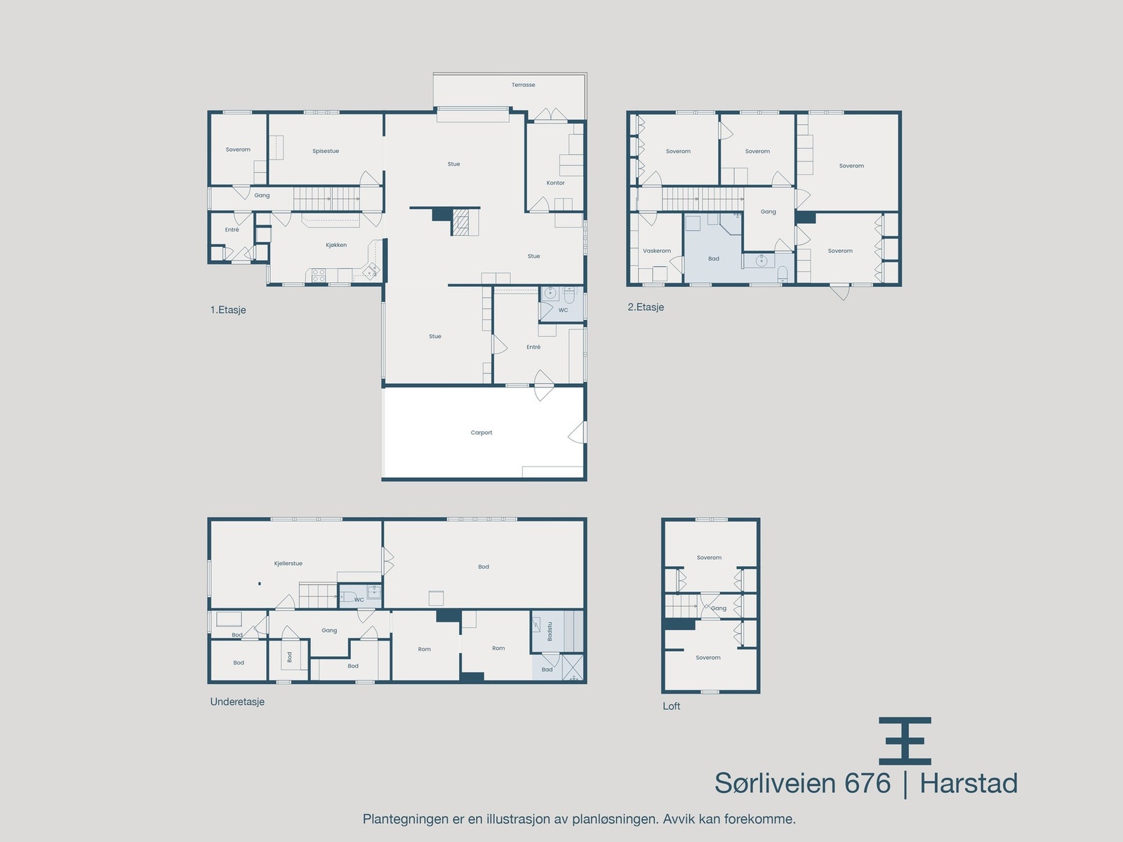 Plantegninger samlet Galleribilde