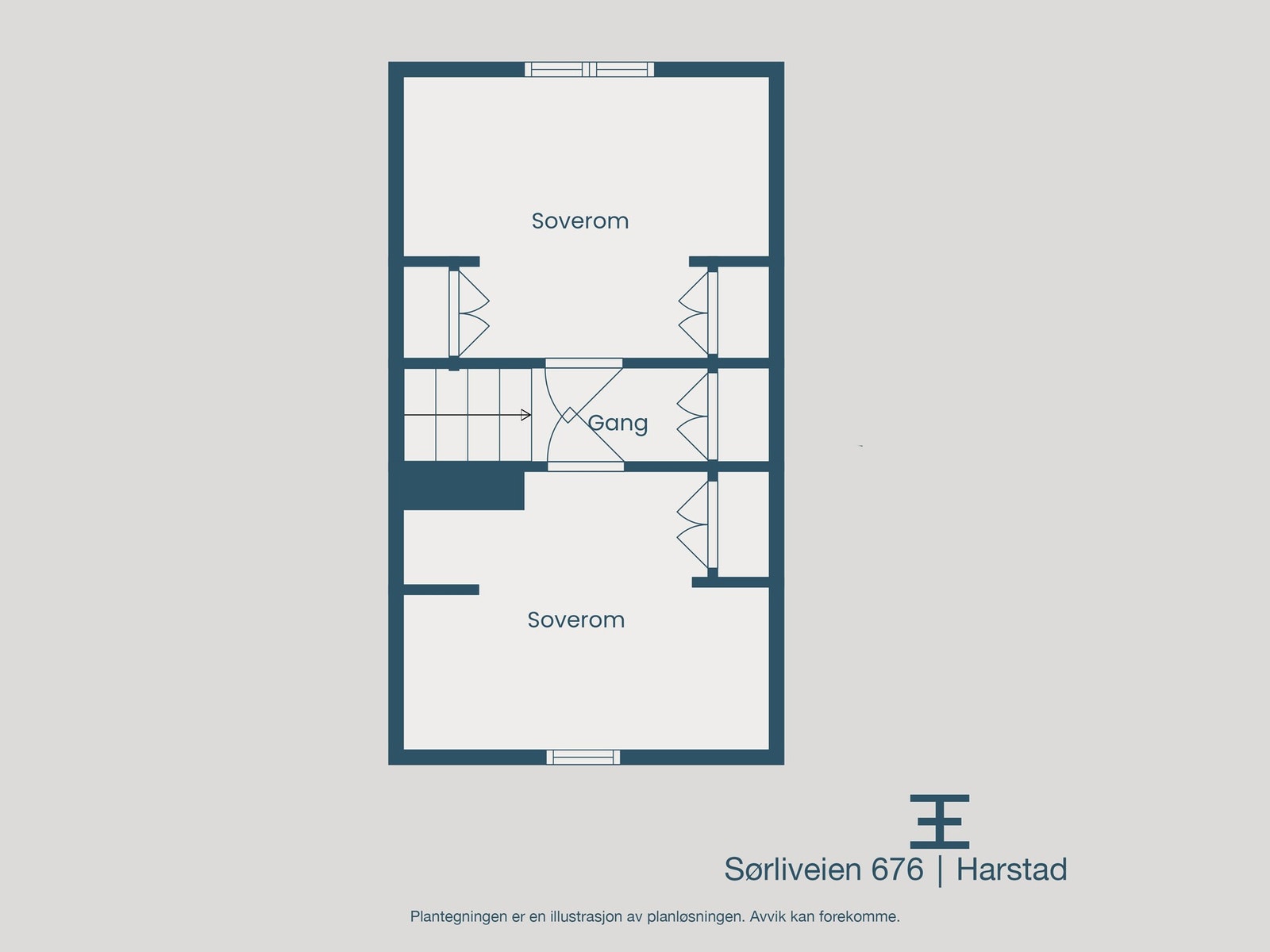 Plantegning loft Galleribilde