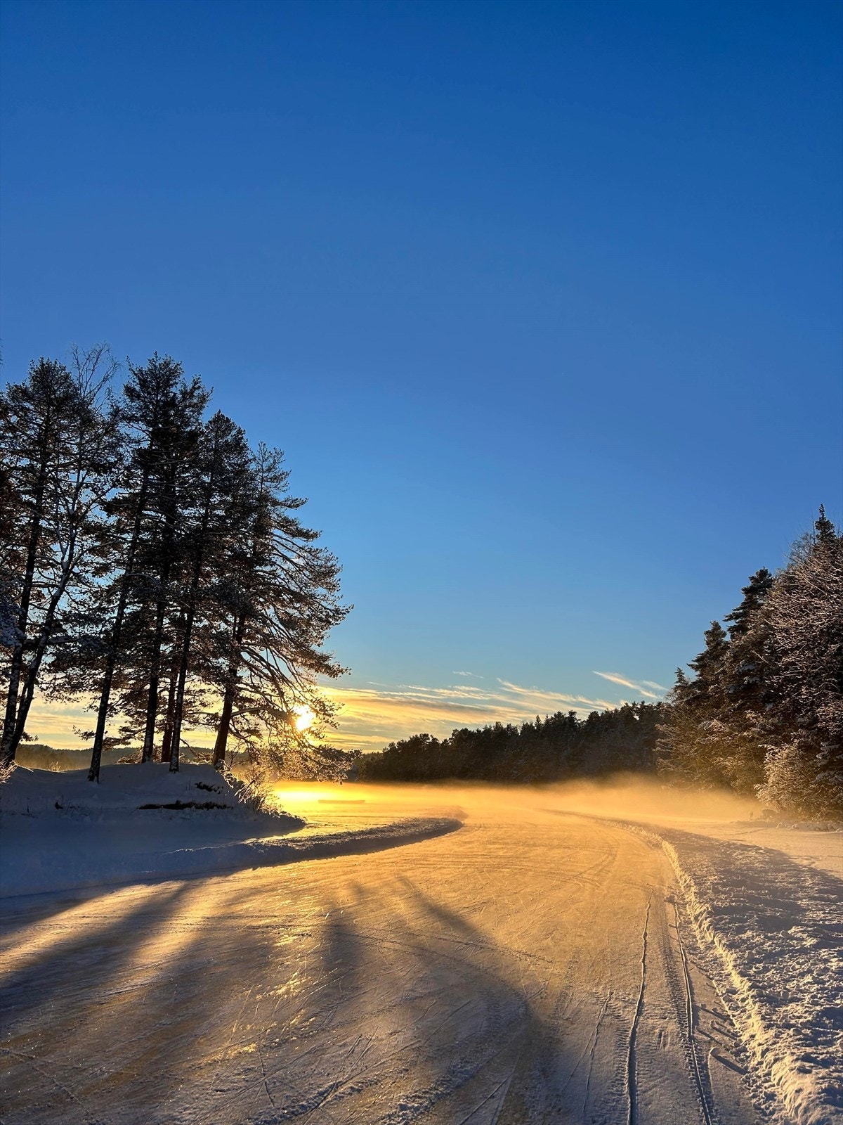 Nordvannet: Om vinteren er det flotte muligheter for turskøyter på brøytet is Galleribilde