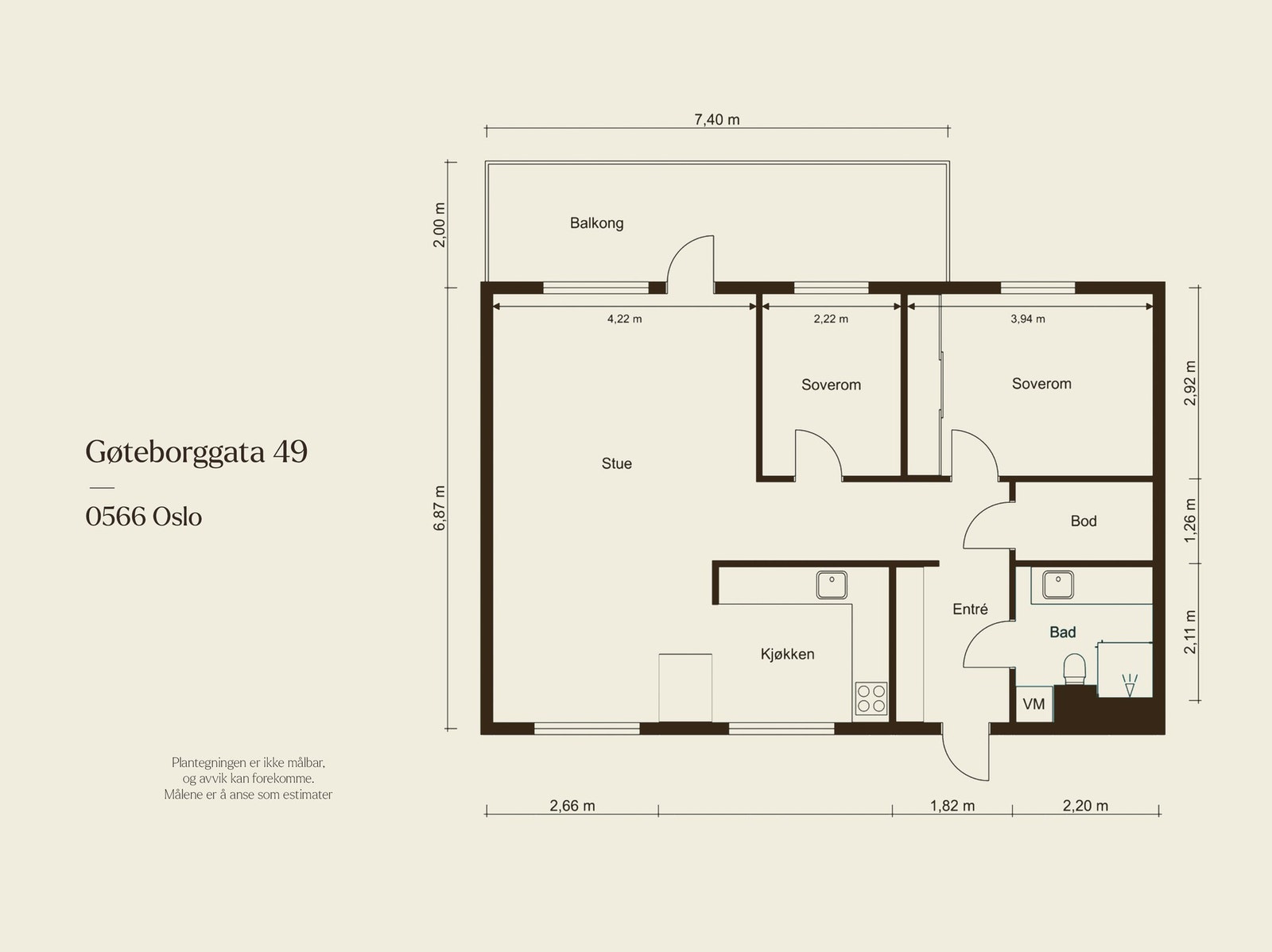 Toppleilighet beliggende i 5. etasje (heis) med gjennomgående planløsning. Galleribilde