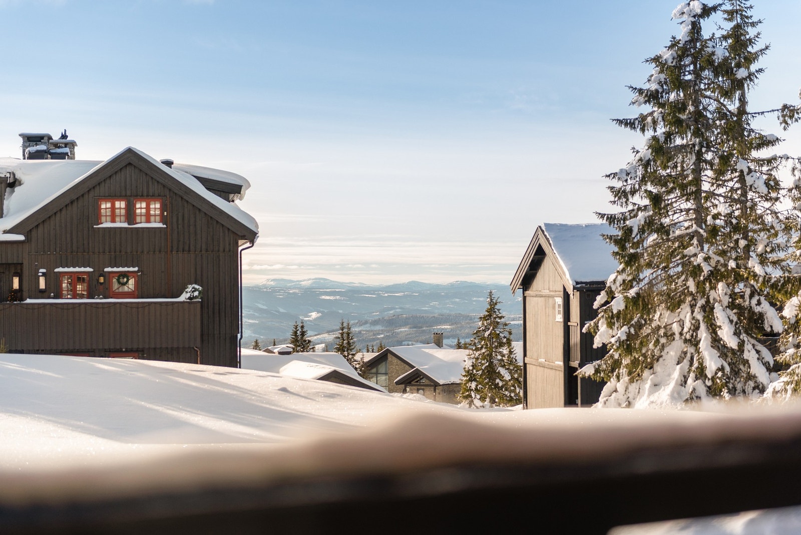 Utsikt fra terrassen Galleribilde