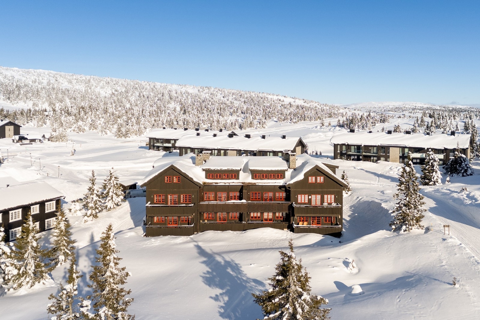 Om vinteren kan man spenne på seg skiene ved utgangsdøren og benytte seg av det fantastiske løypenettet. Galleribilde