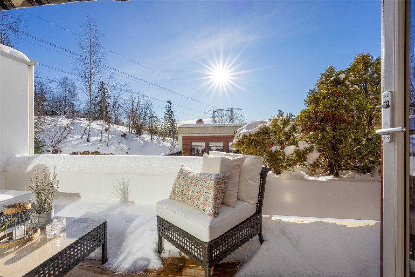 Nydelig terrasse. Galleribilde