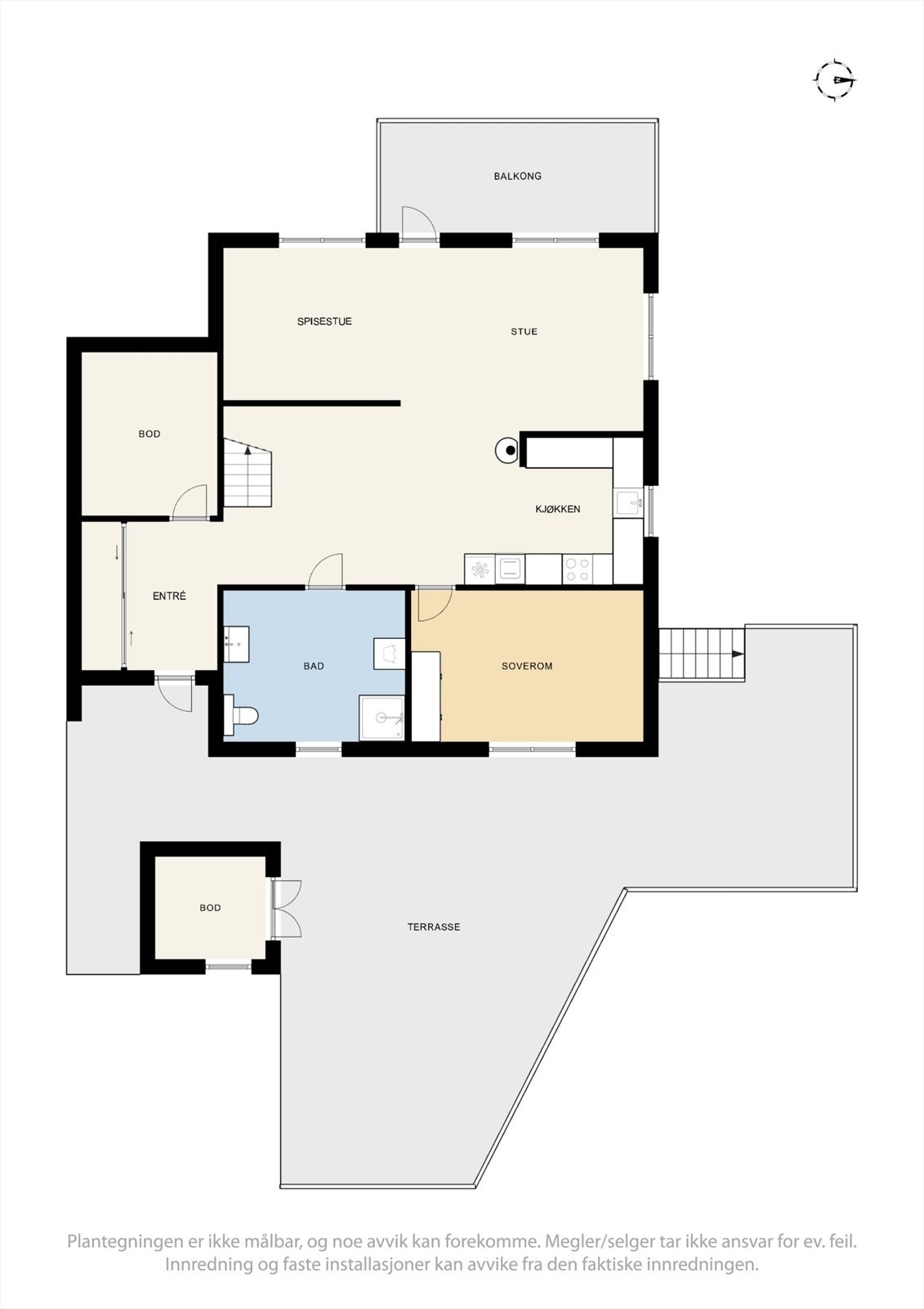 Plantegning 1. Etg. Galleribilde