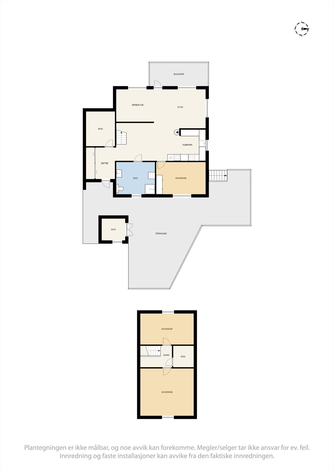 Plantegninger - Astrid Skares Vei 33B. Galleribilde