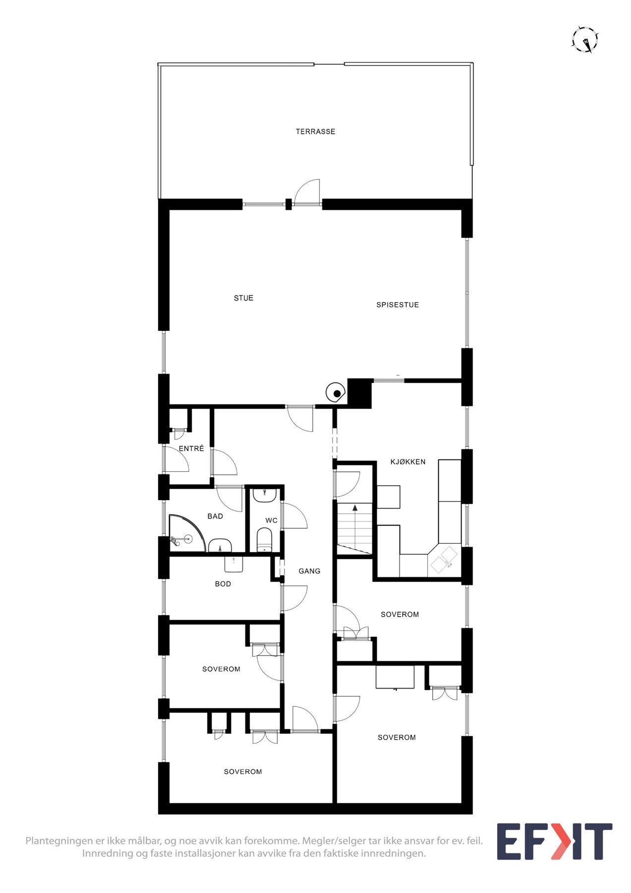 Plantegning våningshus Galleribilde