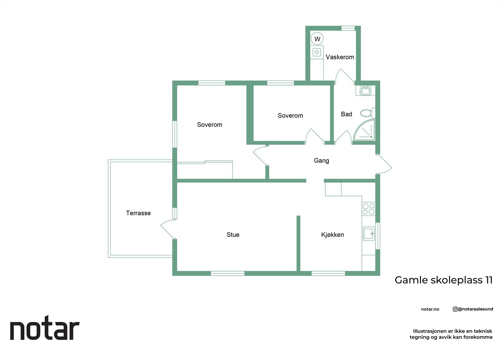 Planløsning. Galleribilde