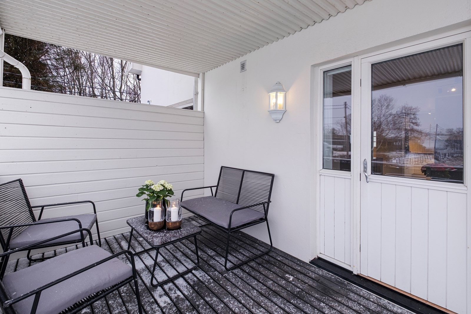 Overbygget gir gode bruksmuligheter gjennom store deler av året. Galleribilde