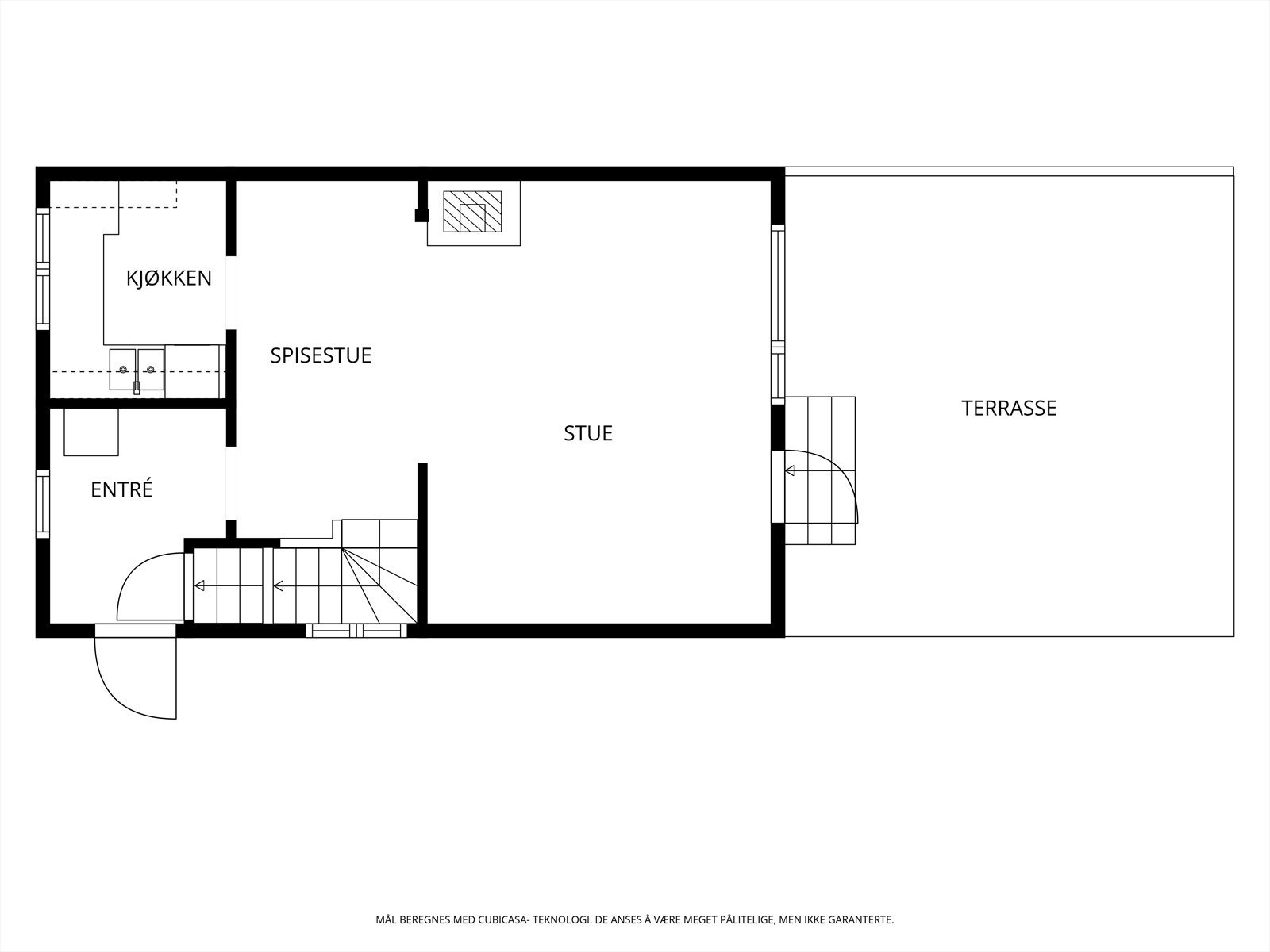 Plantegning 1. etasje Galleribilde