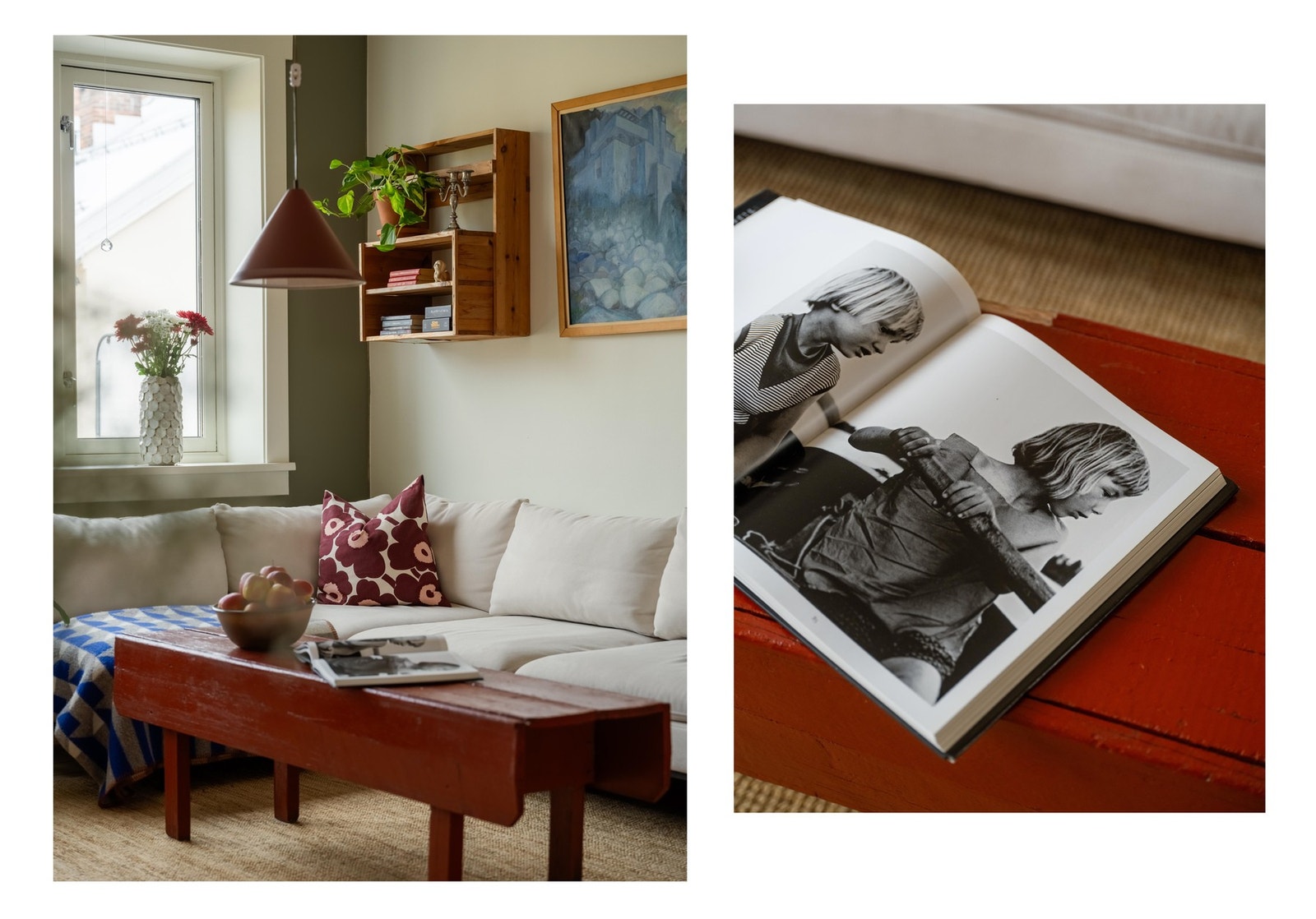 Ettersom spisestuen er i motsatt ende, er det rikelig med plass til ønsket sofagruppe, salongbord og skjenk. Galleribilde