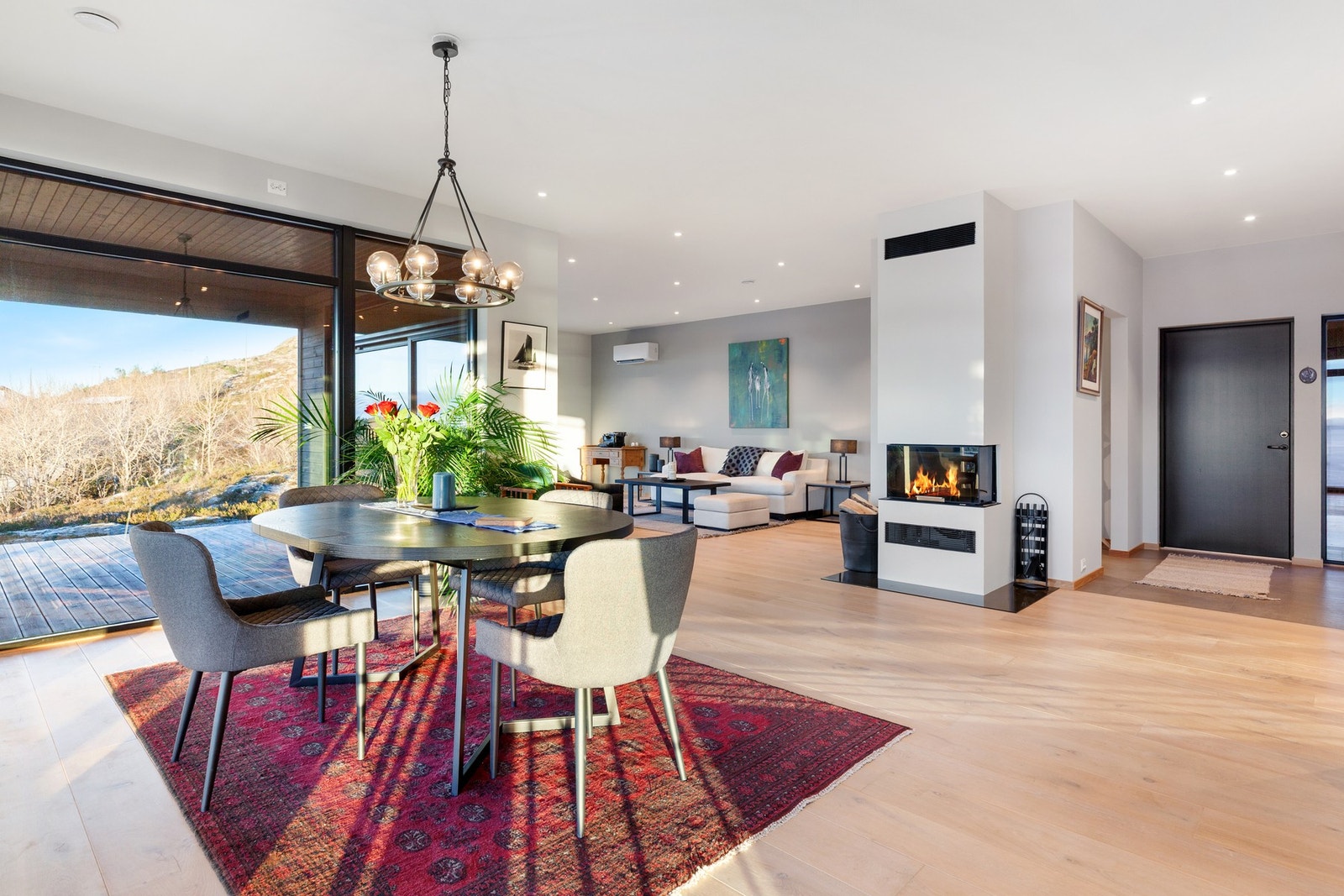 Stue: Stuen er på til sammen 56 kvm. Galleribilde