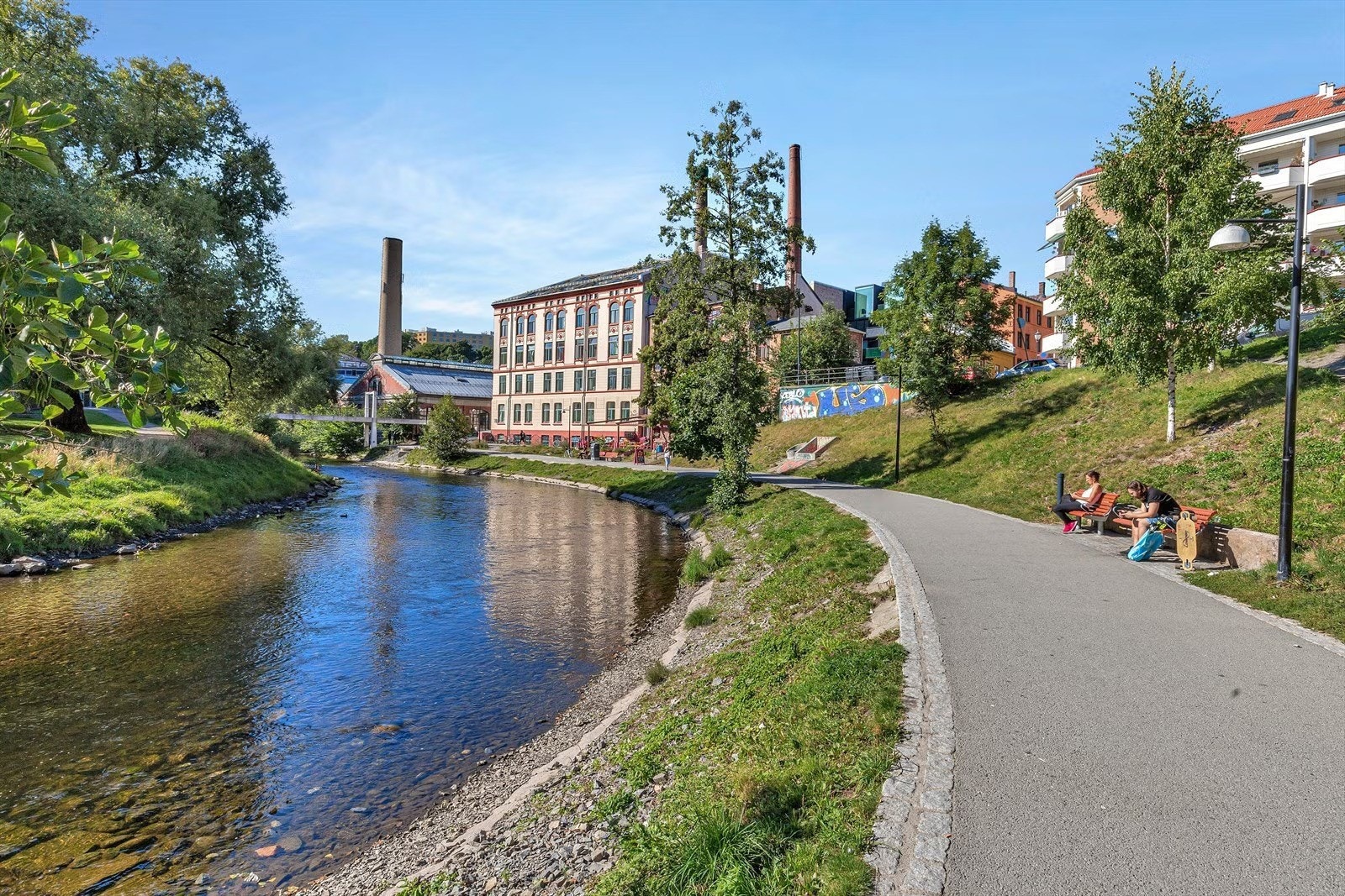 Ta en spasertur langs Akerselva. Galleribilde