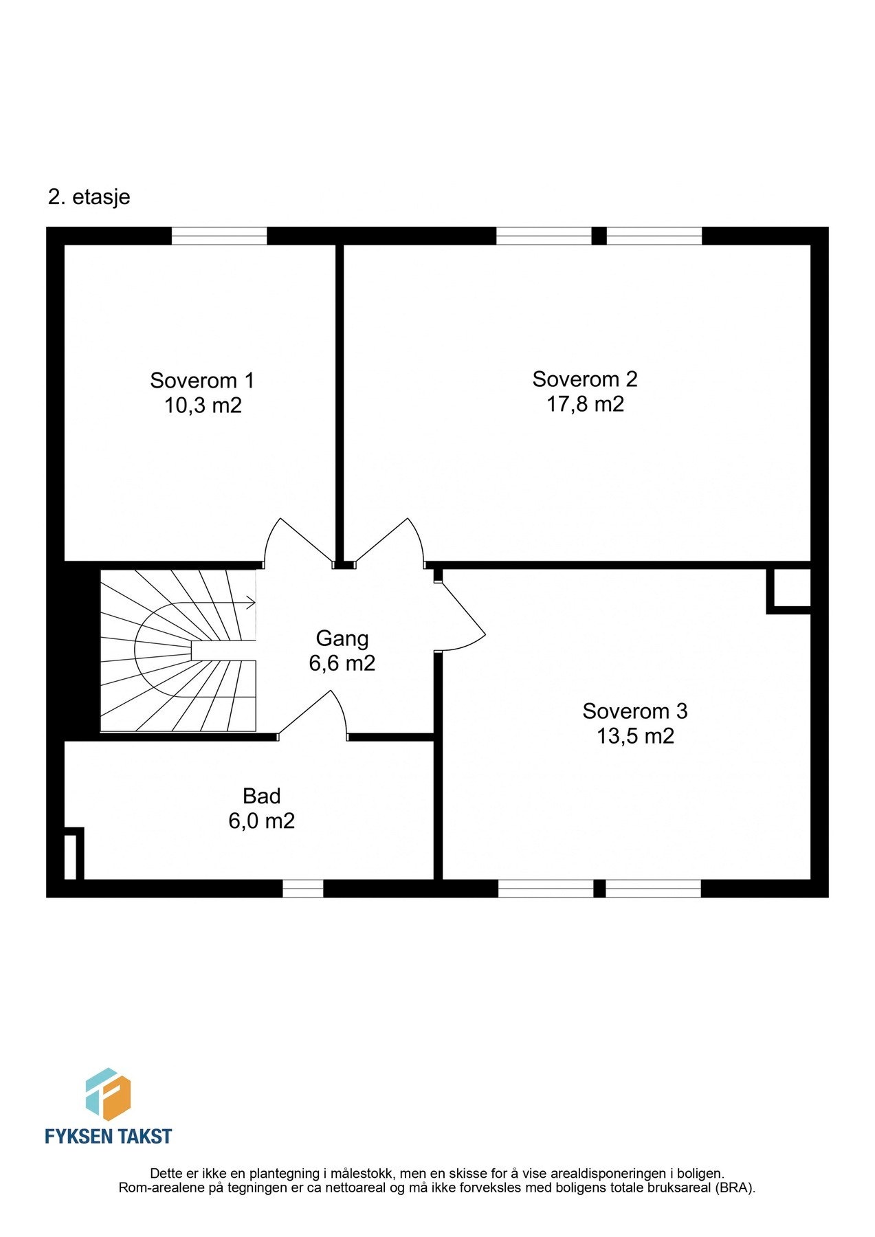 Planskisse 2.etasje. Galleribilde