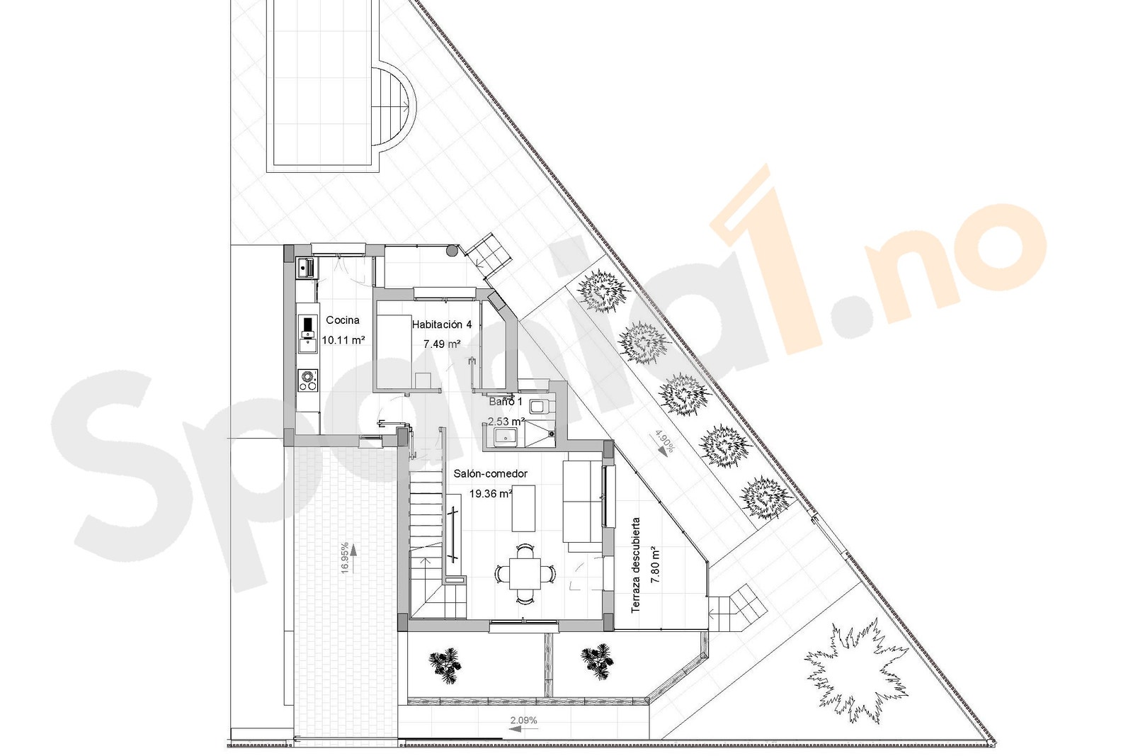 Plantegning 2. etg Galleribilde