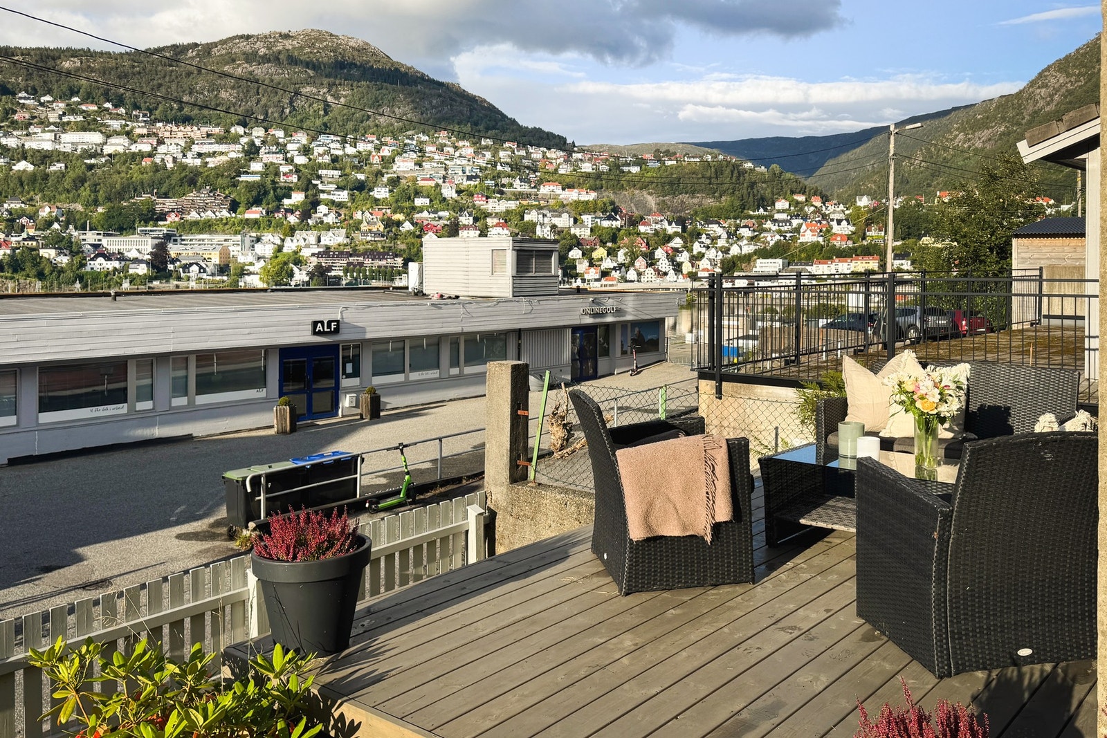 Her kan du nyte gode solforhold. Galleribilde