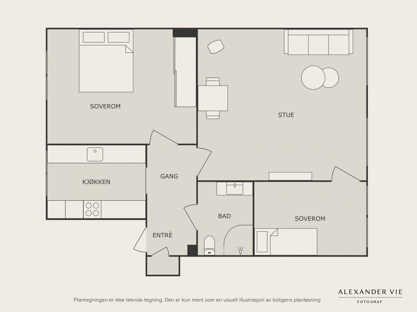 Planskisse 2. etasje. Galleribilde