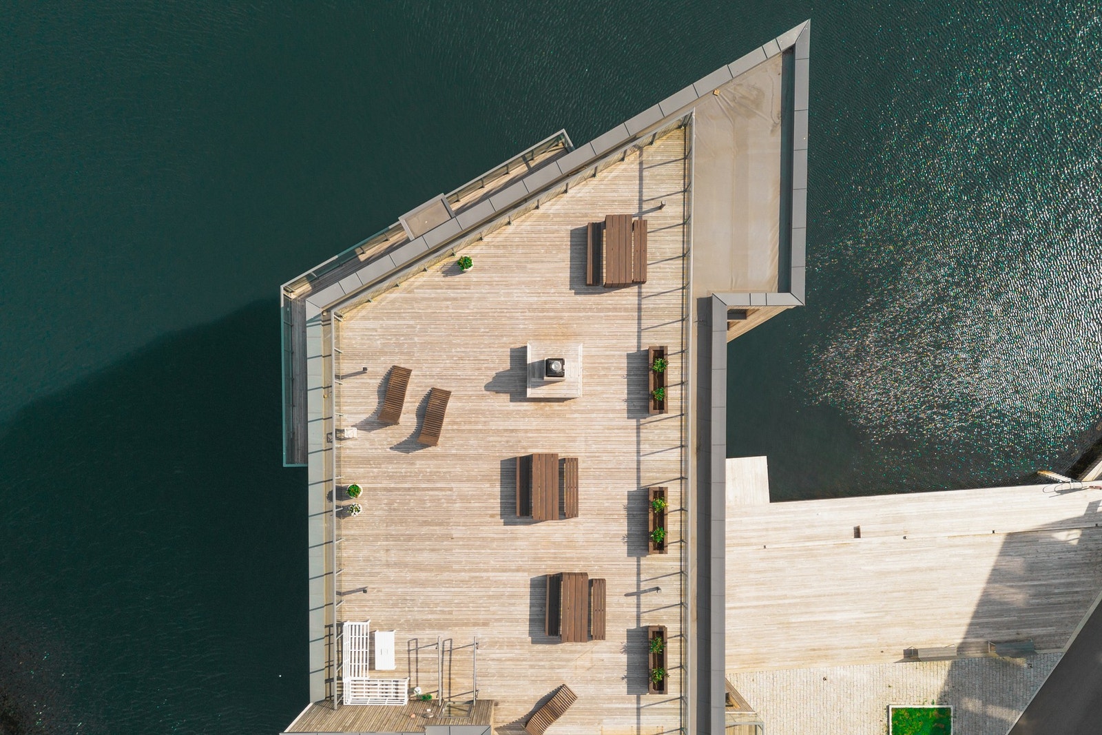 Her kan man nyte solen på varme sommerdager. Galleribilde