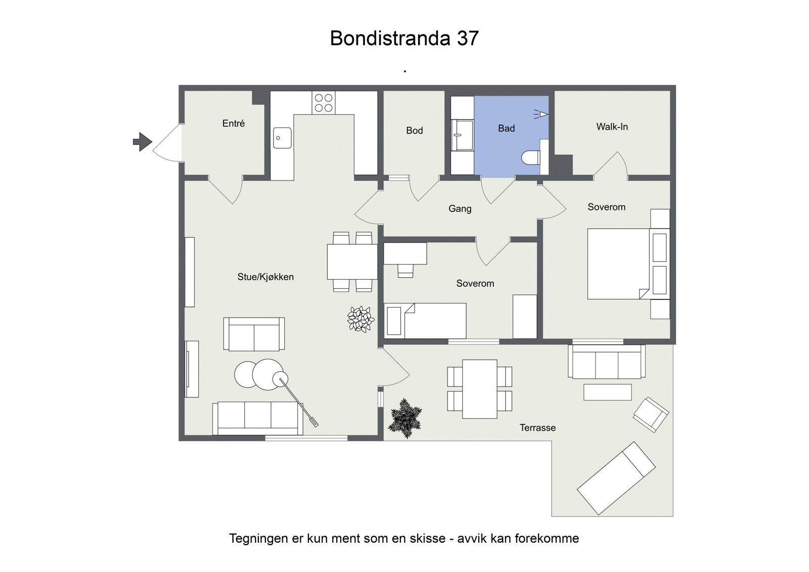 Planskisse Galleribilde