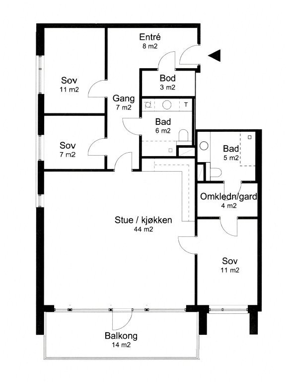 Plantegning Galleribilde