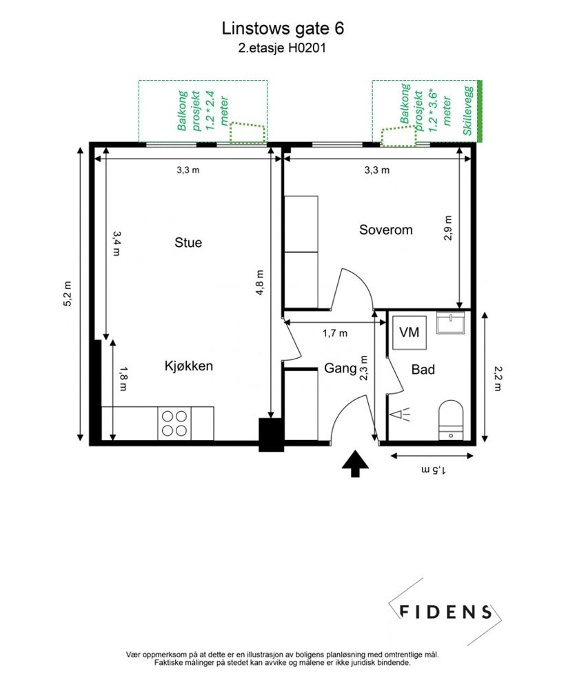 Plantegning for enkel orientering Galleribilde
